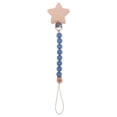 thumbnail image 1 of Cadena de silicona para chupete con cuentas, clip para chupete con forma de estrella de haya, embalaje para bebé, patrón de haya, cadena anticaída para chupete de haya, 1 of 6