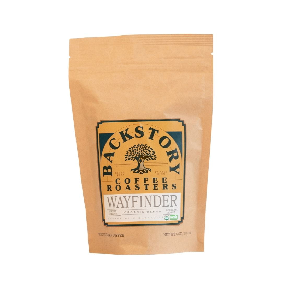 Backstory Coffee Roasters - Wayfinder, Organic, Whole Bean, Light Roast, 6oz