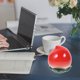 thumbnail image 5 of Creative Peach Shape Tea Can Ceramic Storage Container Sealed Canister for Loose Tea, 5 of 5