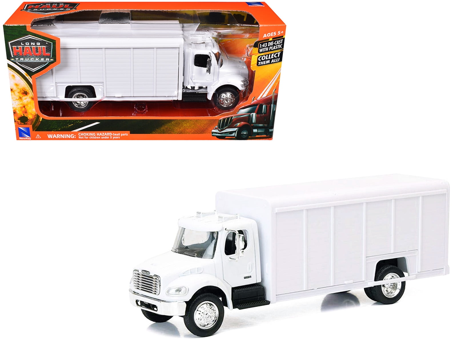 Kenworth W900 Dump Truck with Twin Dump Body White and Chrome