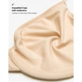 thumbnail image 3 of Women's Inbarely Plus Demi Bra Balconette Unlined Underwire Plunge Bras, 3 of 6