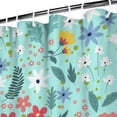 thumbnail image 4 of Waterproof Pioneer Shower Curtain 84x72 Inch Polyester Unique Colorful Floral Shower Curtain for Bathroom Hotel Home Decor with 12 Plastic Hooks, 4 of 5