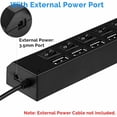 thumbnail image 4 of Adaptador USB de shamjiam  Hub usb de 7 puertos, 4 of 9