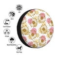 thumbnail image 4 of Sikiie Sunflowers PVC Leather Spare Tire Wheel Cover Spare Tire Cover, for Car Truck SUV Camper Trailer Universal Fit(14-17in)-17 inch, 4 of 6