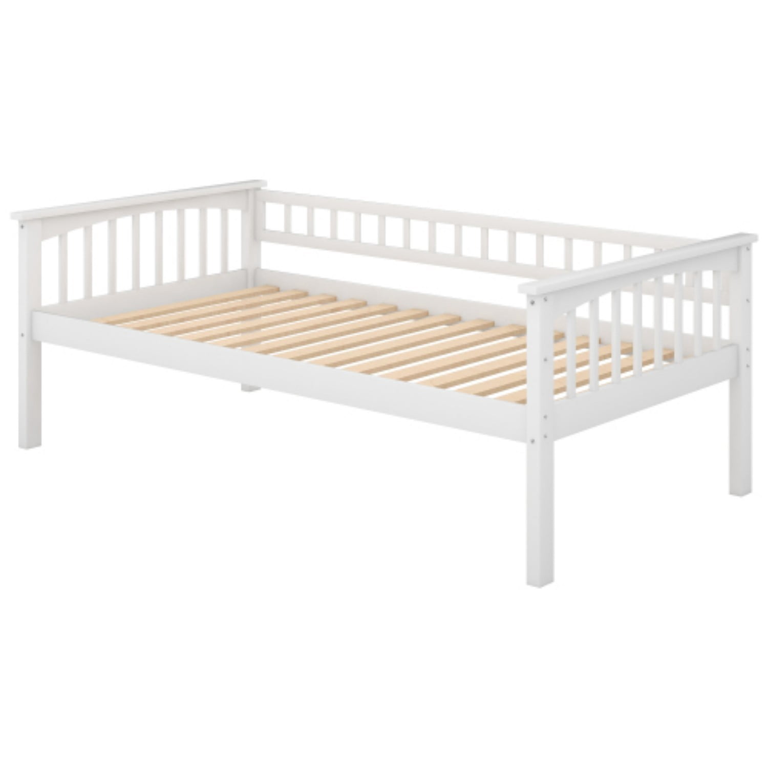 Twin Over Twin Bunk Bed with Storage Drawers, Convertible Wood Bunk Bed with Safety Guardrails, Solid Pine Wood Kids Bed Frame for Bedroom, White