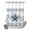 Blue White, variant on No Hook Shower Curtain, Texas Star Navy Blue Shower Curtains for Bathroom with See Through Top Window, Farmhouse Vintage Art Wooden Waterproof & Washable Bath Curtain 60"x72"