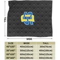 thumbnail image 3 of South Dakota State University Logo Fleece Blanket, Very Soft Microfiber Flannel Blanket for Couch Warm and Cozy for All Seasons, 3 of 6