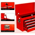 thumbnail image 2 of Aukfa Tool Box, 2 in 1 Steel Rolling Tool Chest & Cabinet on Wheels for Garage, 8-Drawers, Red, 2 of 10