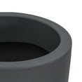 thumbnail image 4 of Ecobo 28" Tall Planter | Eco-Friendly, Durable, Lightweight | Indoor/Outdoor Use, All-Weather, Contemporary Design by Brazilian Artisans - Dark Gray, 4 of 4