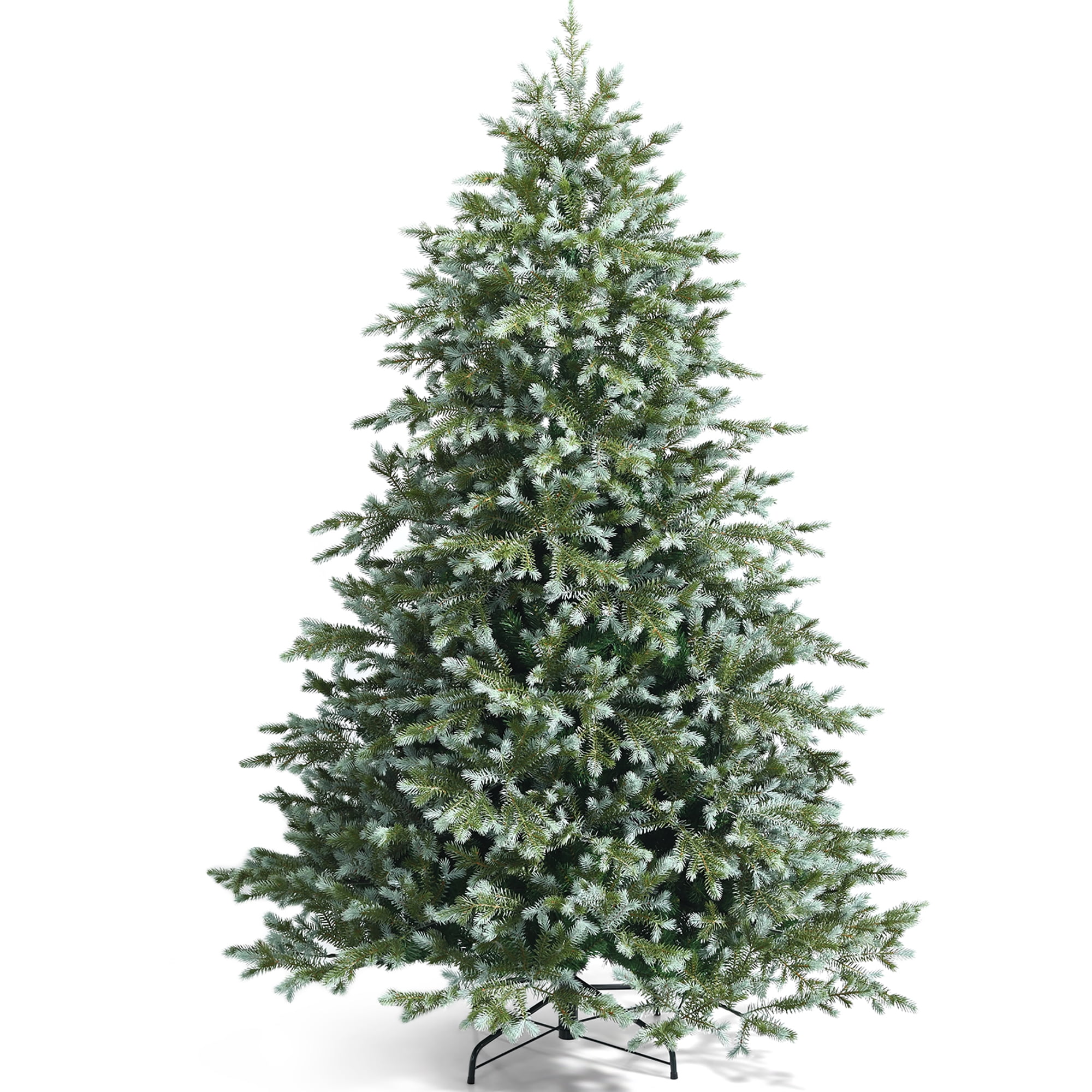 Costway 7ft Glitter Decor White Iridescent Tinsel Artificial