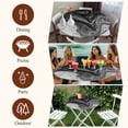 thumbnail image 7 of Black Marble Round Tablecloth, Fitted Table Cover with Elastic for 45"-54" Round Tables, Vintage Abstract Grey Fluid Aesthetic Table Cloth Outdoor Indoor Dinning Party Waterproof Tablecloths, 7 of 7