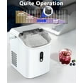 JOY PEBBLE 33lbs Countertop Ice Maker, Crushed Nugget Ice Type with