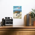thumbnail image 2 of Lantern Press 6x9 Inch Metal Sign, Point Pleasant, New Jersey, Beach Cruiser on Beach, 2 of 5