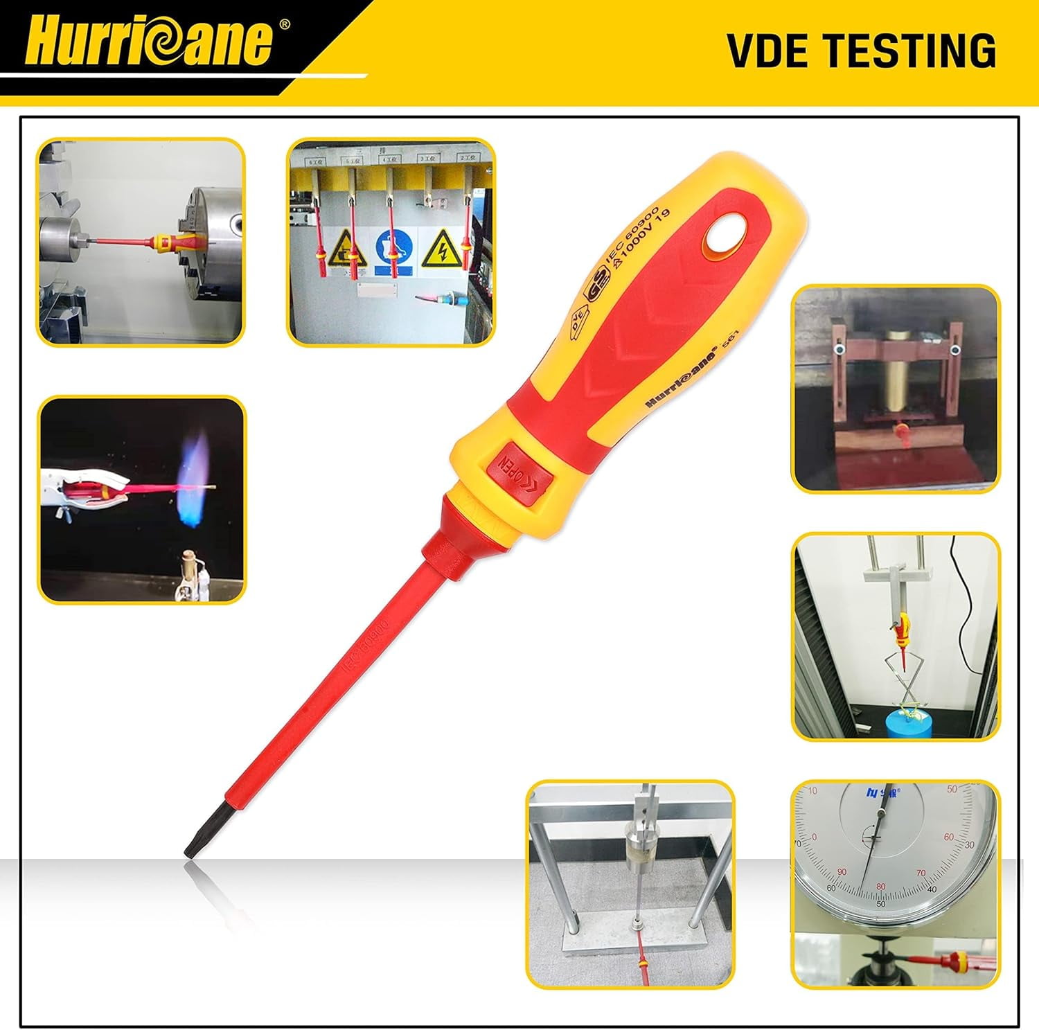 1000V Professional CR-V Insulated, Magnetic Screwdriver Set with 15 Pieces