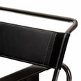thumbnail image 5 of Baxton Studio Jericho Brown Leather Mid-Century Modern Accent Chair, 5 of 6