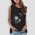 thumbnail image 2 of adviicd Camisoles pour Femmes Débardeurs pour Femmes Col Rond Sans Manches Coupe Ample Chemises Noir,P, 2 of 5