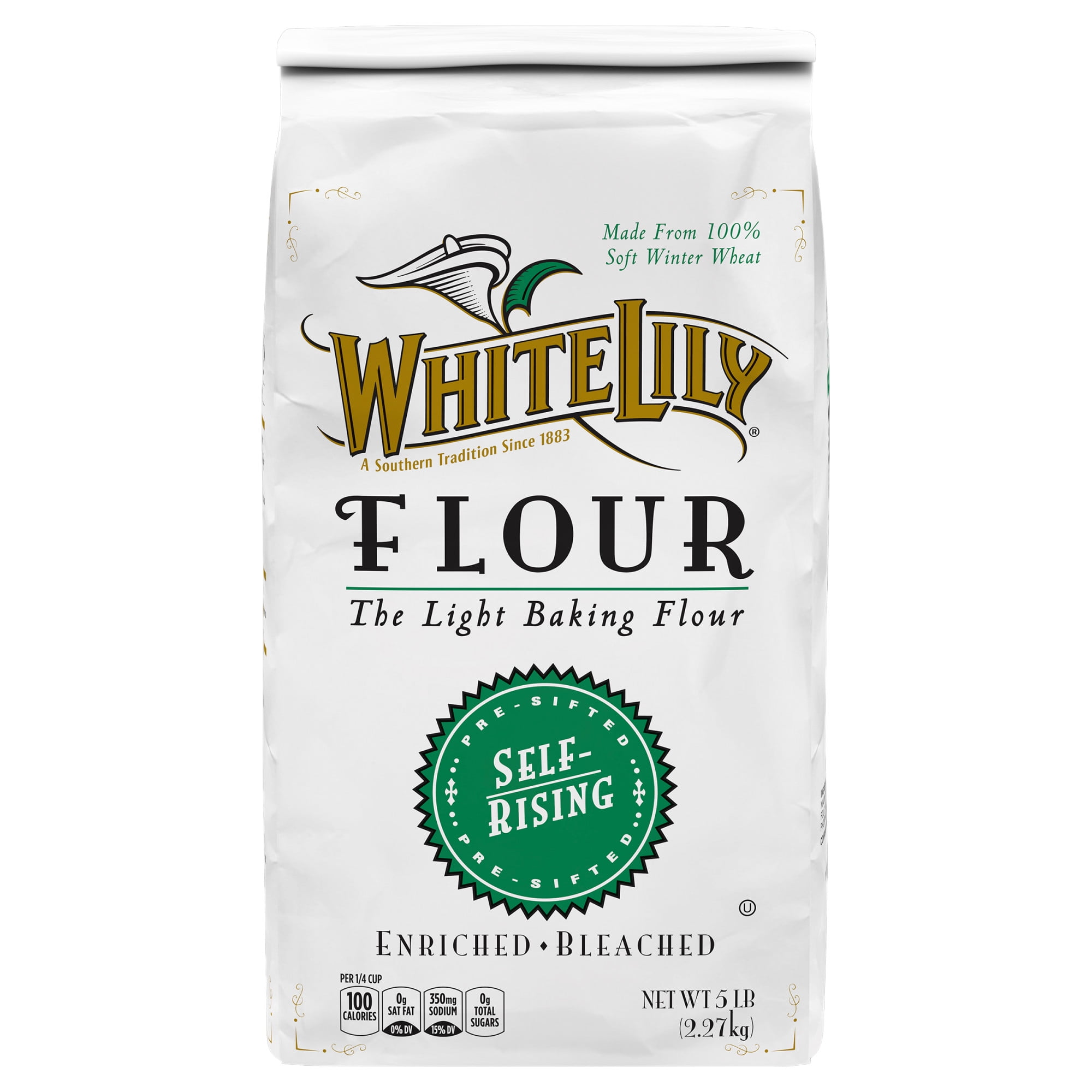 White Lily Unbleached Self Rising Flour, 5 lb Bag