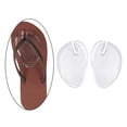 thumbnail image 3 of DOLITY 2x2Pcs Self Gel Forefoot Cushions Flip Flop Transparent for Sandals , clear, 3 Pcs, 3 of 8