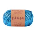 thumbnail image 1 of Hilo metálico brillante de 40 m para decoración del hogar, principiantes, bricolaje, tela elástica suave de 100 g Azul, 1 of 8