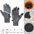 thumbnail image 3 of Guantes deportivos de invierno para escalada, senderismo, ciclismo, esquí, motocicleta, a prueba de viento, pantalla táctil, transpirables, resistentes al desgaste, cálidos, Unisex, 3 of 5