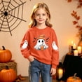 thumbnail image 2 of Fancifize Boys Girls Cute Ghost Graphic Fleece Sweatshirts, Halloween Holiday Print Pullover Tops for Kids 2-15 Years, 2 of 6
