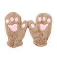 thumbnail image 2 of Guantes de piel sintética para mujer y niña, de viaje, cálidos, para invierno Caqui Yuyangstore Guantes de mujer, 2 of 8