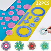 Spirograph Kit, Precision Wheels, Rings,  (Piece Drawing Set) New