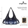 thumbnail image 2 of Angelkiss Hobo Shouder Purses for Women Crossbody Bag with Adjustable Long Straps Ultra Soft with Multiple Pockets, 2 of 5