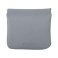 thumbnail image 4 of Leather Shrapnel Automatic Closure Makeup Bag Women's Portable Lipstick Small Storage Bag Mini Change Wireless Earphone Bag, 4 of 4