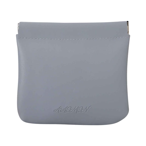 Pompotops Clearance Sales Leather Shrapnel Automatic Closure Makeup Bag Women's Portable Lipstick Small Storage Bag Mini Change Wireless Earphone Bag