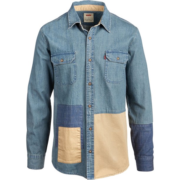 Camisa vaquera con Botones Levi's para hombre azul pequeña