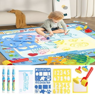 Water Doodle Mat Coloring Pad Activity Mat Coloring Art Supplies Large  Water Drawing Mat for Kids 2 3 4 5 6 Year Old Birthday Gifts Style A
