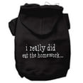 thumbnail image 3 of Pet Dog  Cat Hoodie Screen Printed, "I Really Did Eat The Homework", 3 of 10