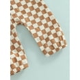 thumbnail image 7 of Gureui Toddler Infant Baby Girls Summer Romper, Sleeveless Plaid Patterns Grew Button-Down One-Piece Snap Long Pants Jumpsuit, 7 of 7