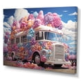 thumbnail image 2 of Designart "Soft Hued Ice Cream Vendor" Truck Canvas Prints, 2 of 7