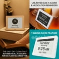 thumbnail image 3 of Robin Day Clock 2026 for Seniors, 8" Large Digital Calendar Dementia Clock with Talking Function, Alarms, Easy-to-Read Display for Elderly, Day Date Time, Medication Reminder, DST, White, 3 of 8