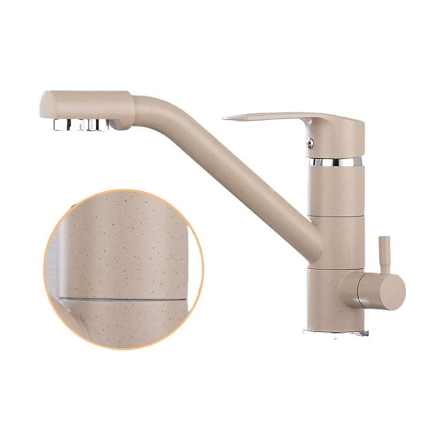 Kitchen Faucet Filter Water Swivel Drinking Faucet, Dual Spout Purifier Kitchen Faucets, Vessel Sink Mixer Tap Hot And Cold ,Easy to Install