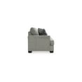 thumbnail image 3 of BenJara Angel 67 Inch Loveseat with 2 Accent Pillows, Soft Dark Gray Polyester-Color:Dark GrayMaterial, 3 of 6