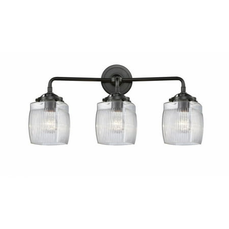 

284-3W-BAB-G302-Innovations Lighting-Colton-3 Light Bath Vanity in Transitional Style-23.5 Inches Wide by 9.25 Inches High Black Antique Brass