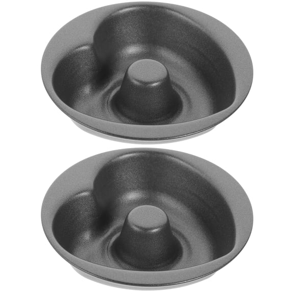 LITINKIMI Set of 2 Steel Doughnut Molds Nonstick Baking Pans for Homemade Doughnuts and Pastry Baking