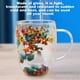 thumbnail image 4 of Tazas de Café de Vidrio Transparente de Doble Pared Tazas de Vidrio Transparente con Asa de Vidrio con Doble Aislamiento con Flores para Agua Fría y Caliente, 4 of 5