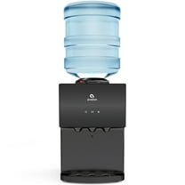 Avalon Premium 3 Temperature Top Loading Countertop Water Dispenser, Black Stainless Steel