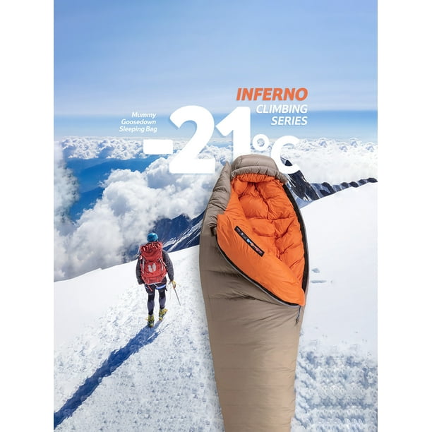 Naturehike Heat Climbing Series Mummy Sleeping Bag Goose Down 750fp Thickening Winter Warm Sleeping Bag Hiking Waterproof Extreme Temperature 33 42 Walmart Com Walmart Com