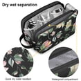thumbnail image 4 of Toiletries Bag,Pioneer Flower Floral Print Pattern Mens Womens Toiletry Bag Bathroom Bag,Waterproof Toiletry Travel Bag Dopp Kit Shaving Bag 11x6.3x5.1 Inch, 4 of 5