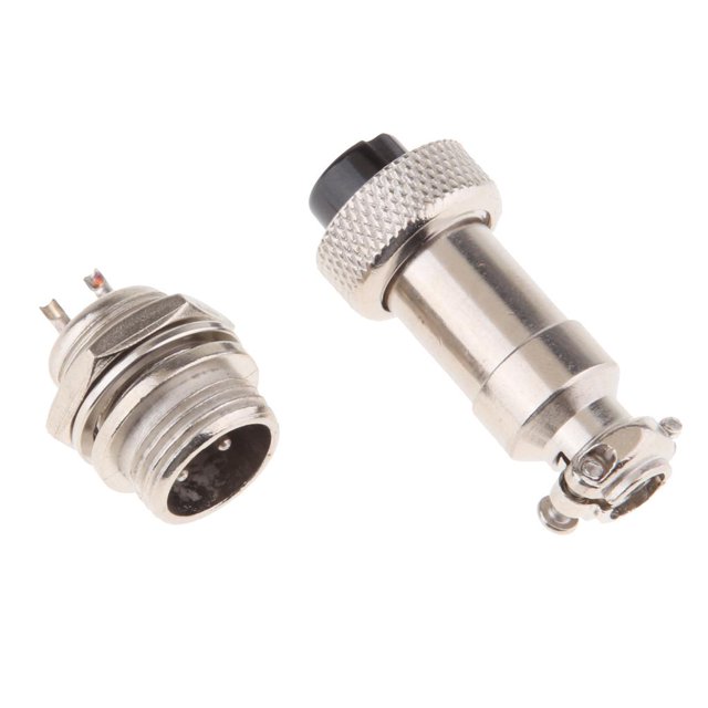 Empareje El Conector Del Cable De La Aviación Del Metal Del Panel Femenino Masculino Impermeable Del Par GX12 2Pins Sunnimix Enchufe de zócalo de aviación