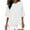 White, variant on Bovxnpu 3/4 Length Sleeve Womens Tops, Cotton Casual Tunic Tops for Women Loose Dressy, Women's Solid Color Crew Neck Shirt 3/4 Sleeve Casual Top XXXL