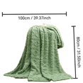 thumbnail image 3 of EGNMCR Throw Blanket 80X100cm Super Soft Warm Solid Warm Fleece Blanket Throw Rug Sofa Bedding Flannel bath blanket, 3 of 4