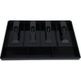 thumbnail image 5 of Money Organizer Storage Box, Portable Currency Till Replacement With Curved Baffle Design For Smooth Coin Handling, Cash Register Drawer Insert Tray With Multiple Dividers, Black, 5 of 5