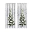thumbnail image 2 of Christmas Blackout Curtains, 2 Panel Holiday Window Curtain Set, Light Blocking Window Drapes, Seasonal Home Window Decor, 23.6x59 inch, 2 of 6
