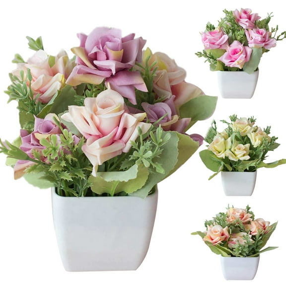 Cheers.US Artificial In Pot Fake Flowers Potted Plants Bonsai Home Garden Decor